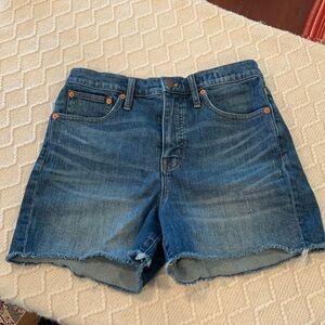 Madewell High Rise Denim Shorts 27